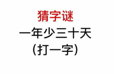 一年少了三十天打一字,三十日之差